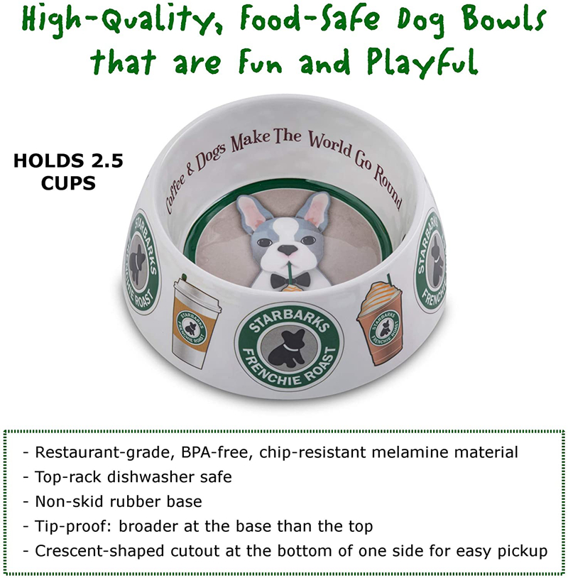 Luxury Pet Bowl and Placemat, Non-Slip Bottom for Secure Feeding Less Mess, Microwave Dishwasher Safe, Dog Food & Water Bowls, Food Grade BPA Free, 23