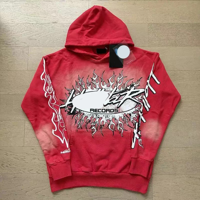 Helly Starhoodie High Quality Designer Hoodie Pullover Washed Hoodie Classic Graphic Tee Hip-Hop Fashion Top Pure Cotton Clothing Helles Star Sweatshirt 886
