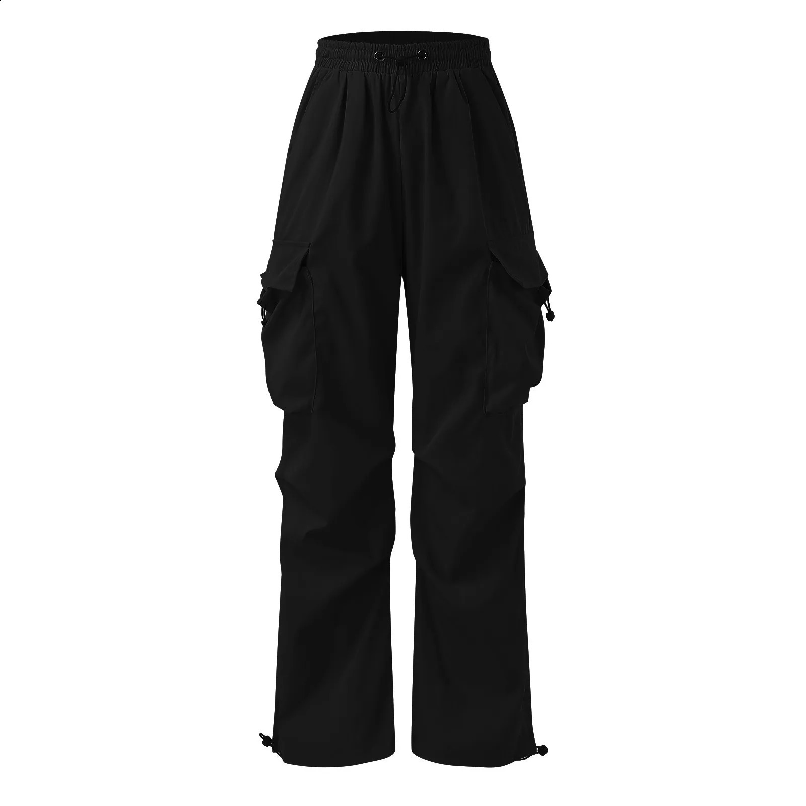 Streetwear Hip Hop Joggers Cargo Pants Men Multi-Pocket Elastic Waist Harem Trousers Male Harajuku Casual Woman Sweatpants 240810