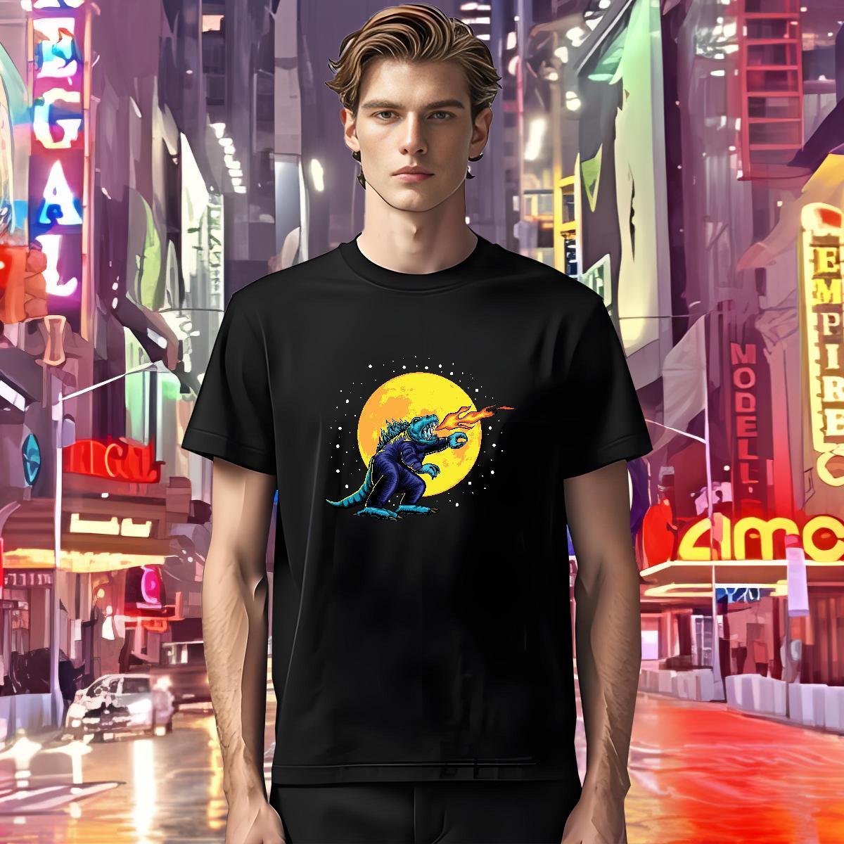 Designer T-Shirts for Men 230g Pure Cotton ET Street wear Hip Hop Anime Print Crew Neck Couples T Shirts Fashion Wear
