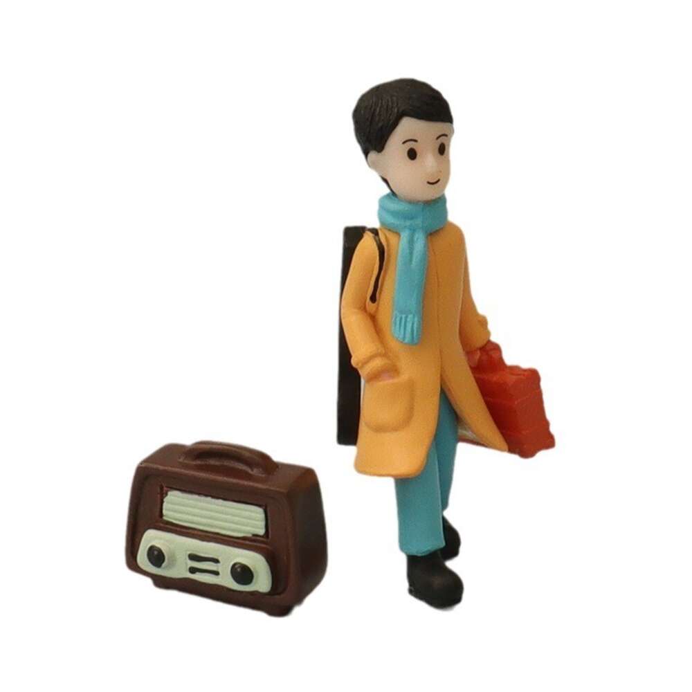 Adorable Miniature Cartoon Family Ornaments - Perfect Small-Scale Home Decor Accessories OB11