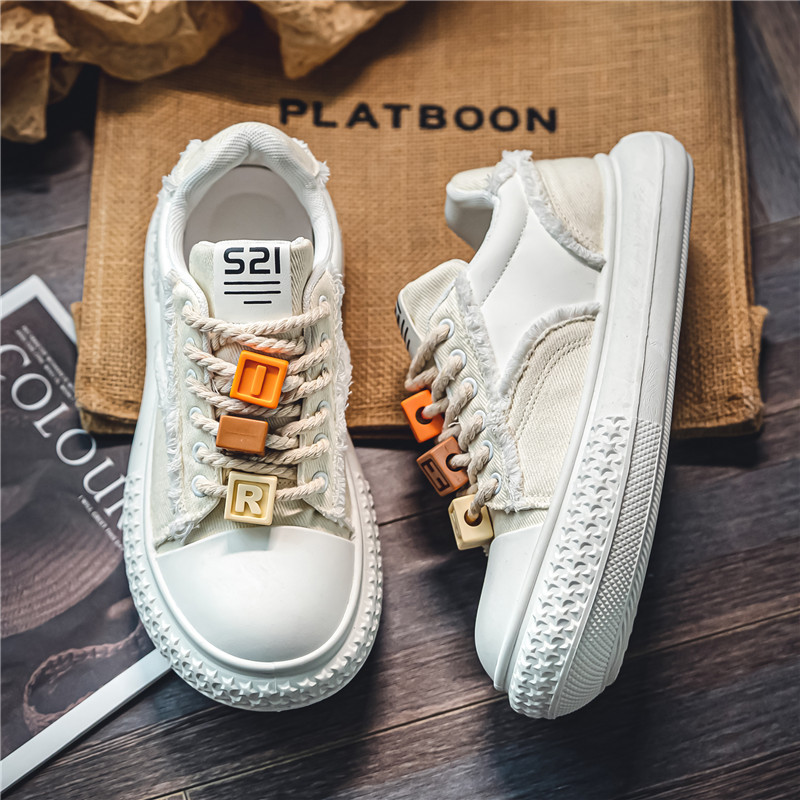 National small canvas casual big head summer breathable fashion brand all matching men's denim sports shoes
