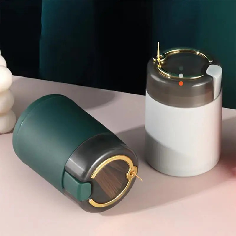 Simple Toothpick Box Dispenser Ceative Push Automatic Eject Jar Holder Household Convenient Gift Home Gadget 240816