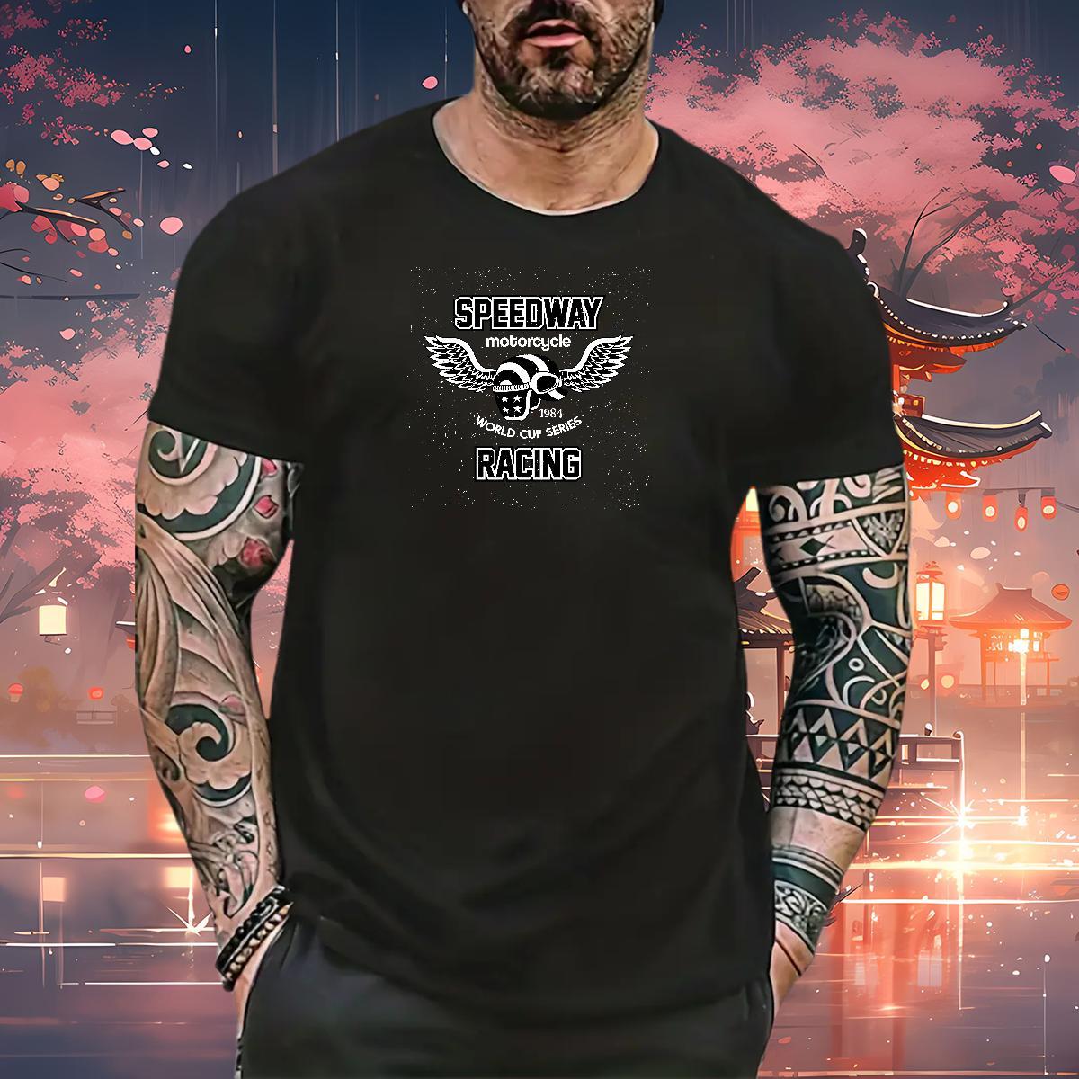 Popular T-Shirts for Men 230g Cotton letter Daily Outfit Custom Print Plus Size Short Sleeve Soft Mens Tshirts 2024 DIY Tees