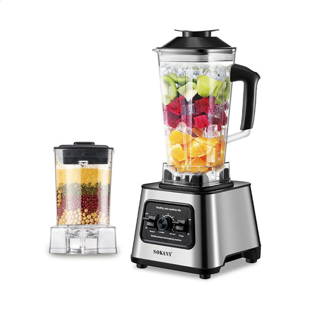 6000W powerful blender with 25L container professional for ice nuts and fruits 240817