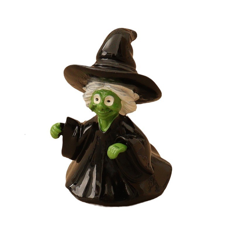 New creative Halloween cute and funny pumpkin little devil witch micro landscape creation mini grape decoration ornament