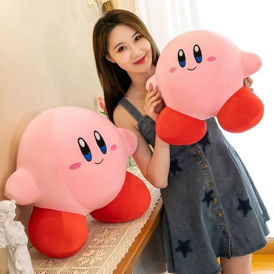 Anime Star Kirby Plush Toys Soft Stuffed Animal Doll Fluffy Pink Plush Doll Pillow Room Decoration Toys For Childrens Gift Y240817