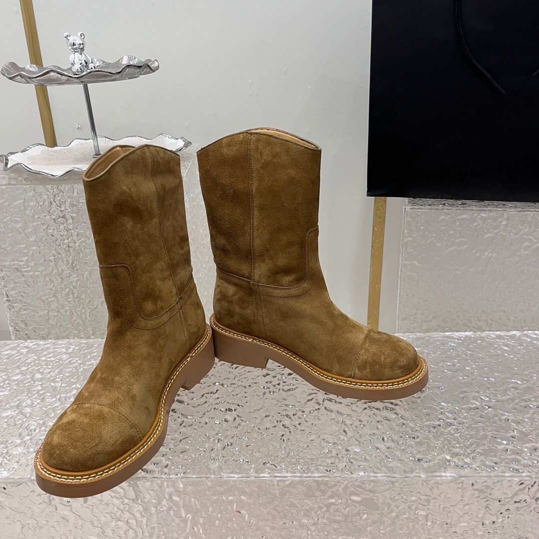 Outdoor boots cowhide suede and polyamide lace-up shoes boot-pattern thick LACES are lightweight comfortable size 35-41