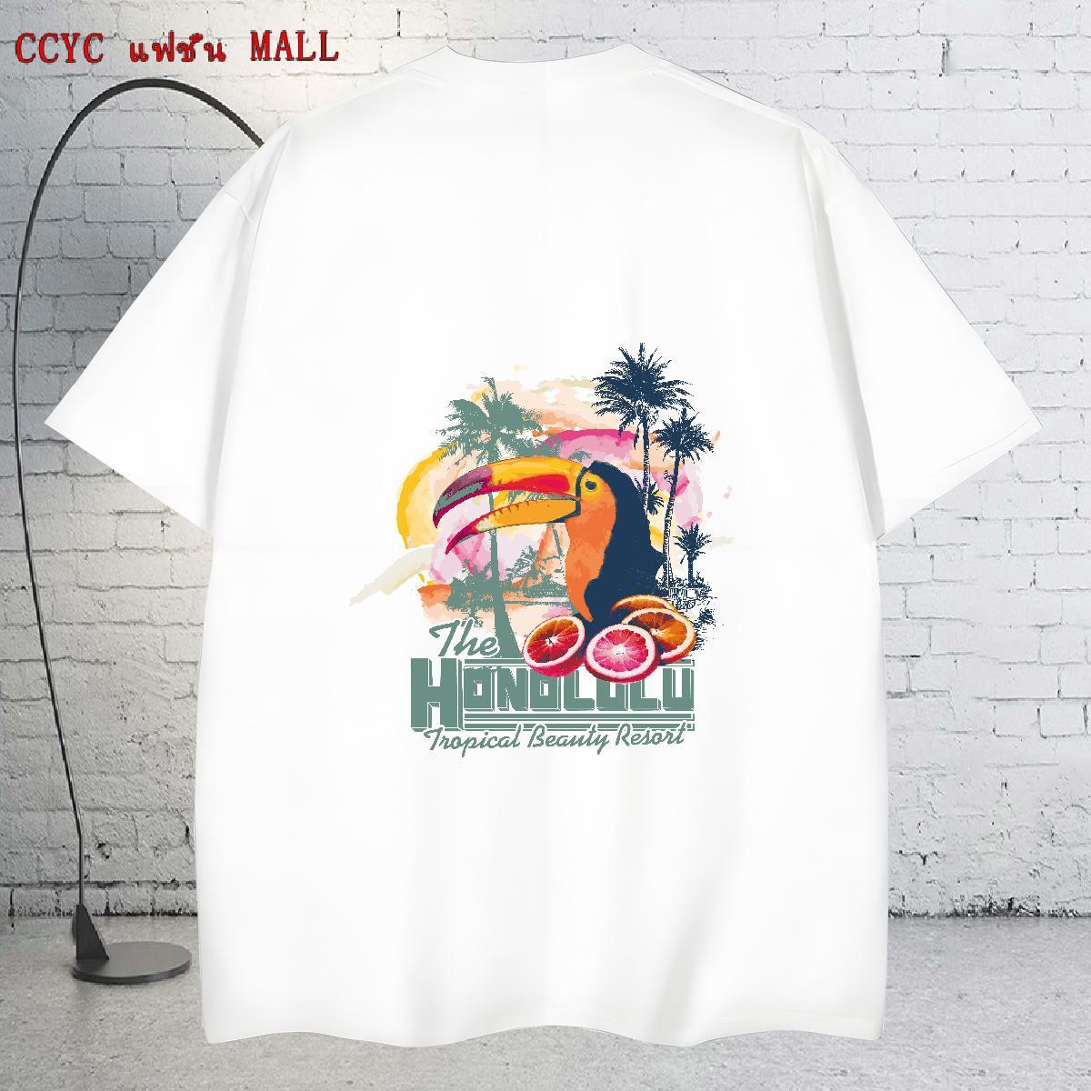 Loose Man T Shirts 100% Cotton 230g beach Anime Printing Street Custom Printed Pure Cotton Tshirt for Man Woman Classic Casual Tees