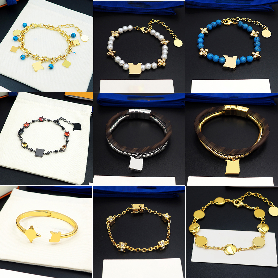 designer bracelet titanium steel bracelet luxury mens and womens 18k rose gold fashion popular do not fade color bracelet trend stainless steel accessories 250656