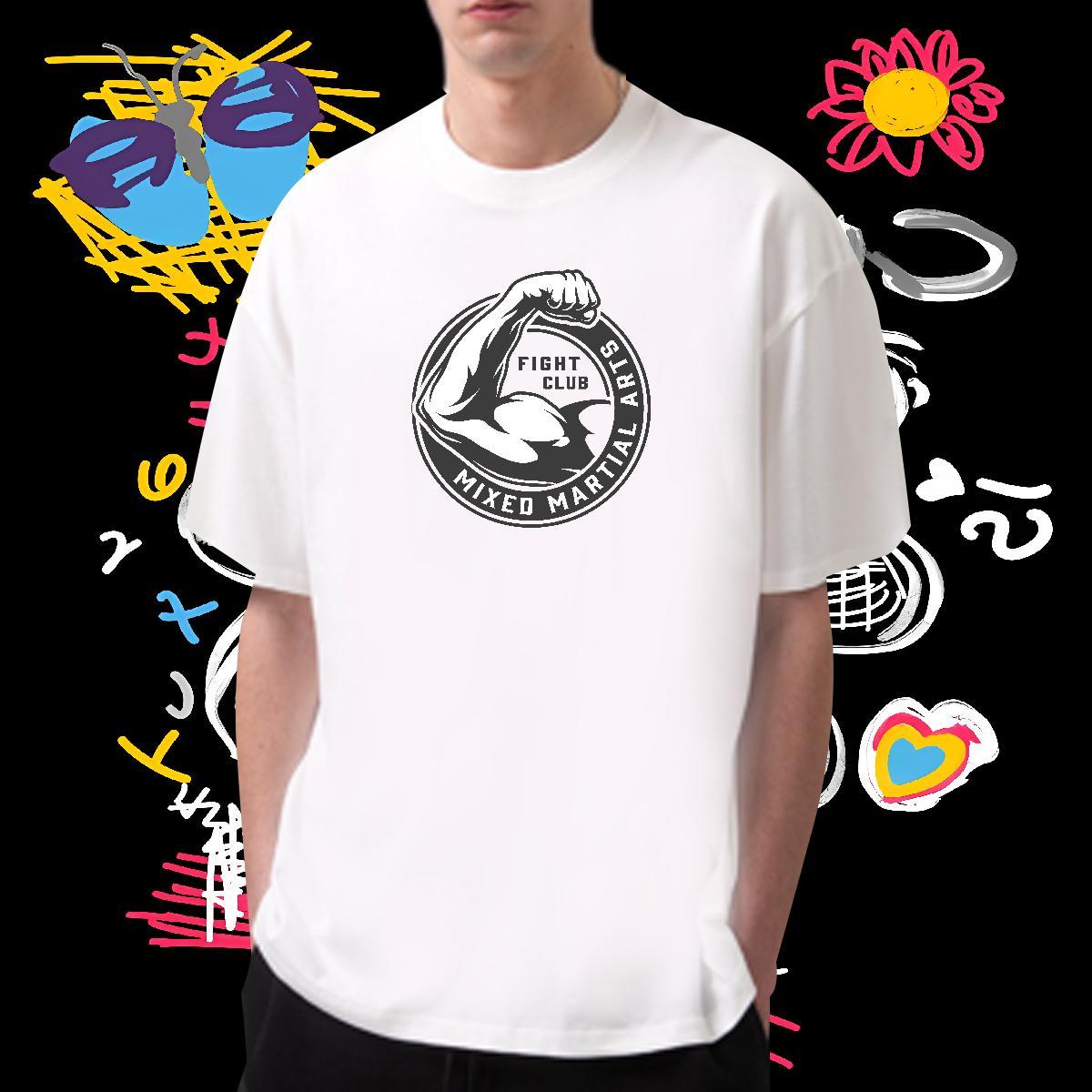High Quality T shirt 100% Cotton 230g hands Spring Summer Oversized Breathable Men Tops Tees DIY Customized Top Tees