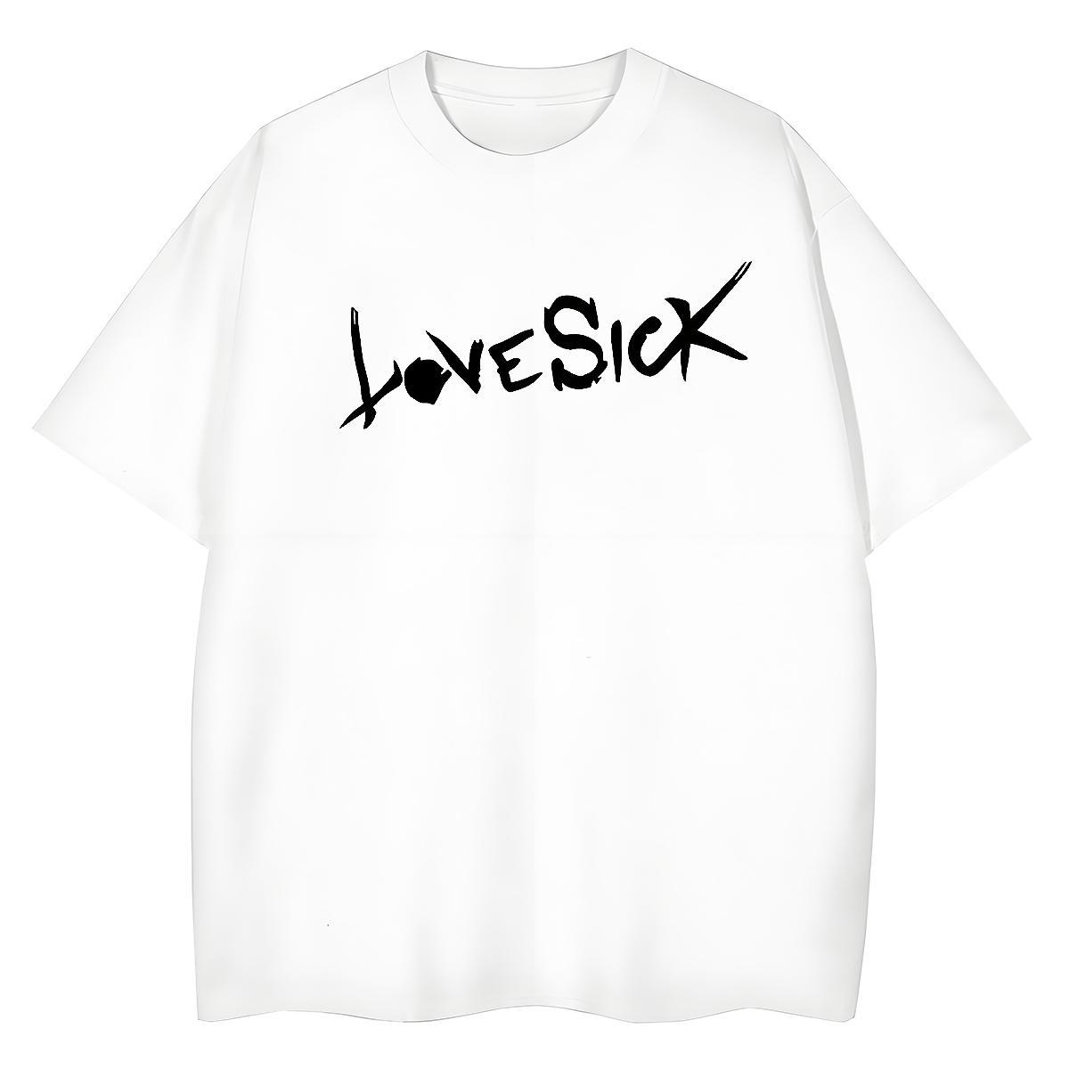High Quality Men T Shirts 230g Cotton letter Summer Casual DIY Printed Crew Neck Breathable Men Tees Classic Tee Shirt
