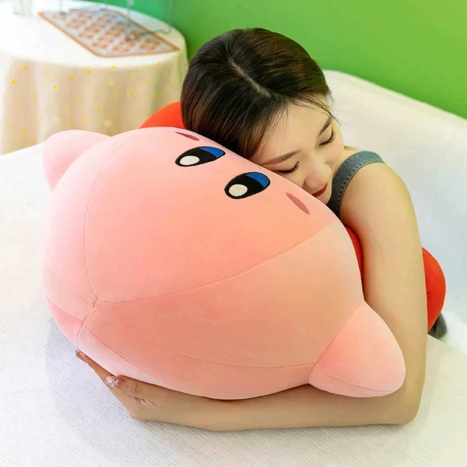 Anime Star Kirby Plush Toys Soft Stuffed Animal Doll Fluffy Pink Plush Doll Pillow Room Decoration Toys For Childrens Gift Y240817