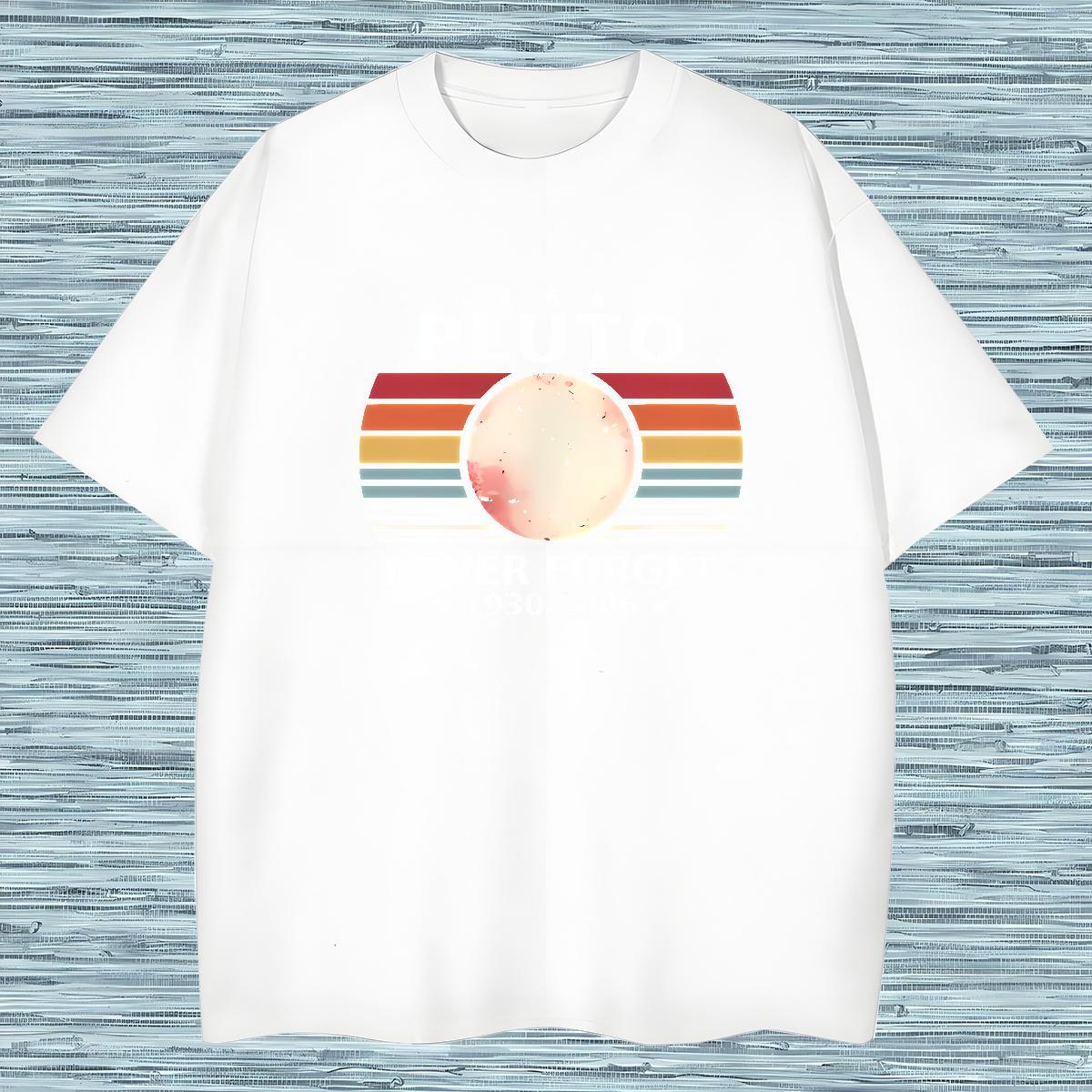 High Quality T Shirt For Man 230g Pure Cotton letter Anime Printing Street Oversized 3XL 4XL Crew Neck Men Tops Tees 2024 Top Tees
