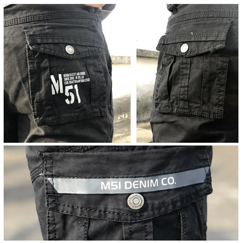 BAPAI Mens Fashion Work Pants Outdoor Wear-resistant Mountaineering Trousers Work Clothes Street Fashion Cargo Pants 240810