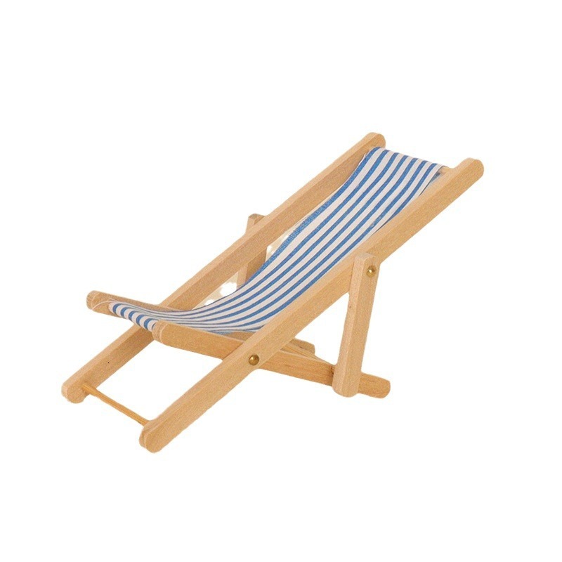Cartoon simulation mini ins lounge chair summer cold drink romantic couple micro landscape home DIY desktop decoration