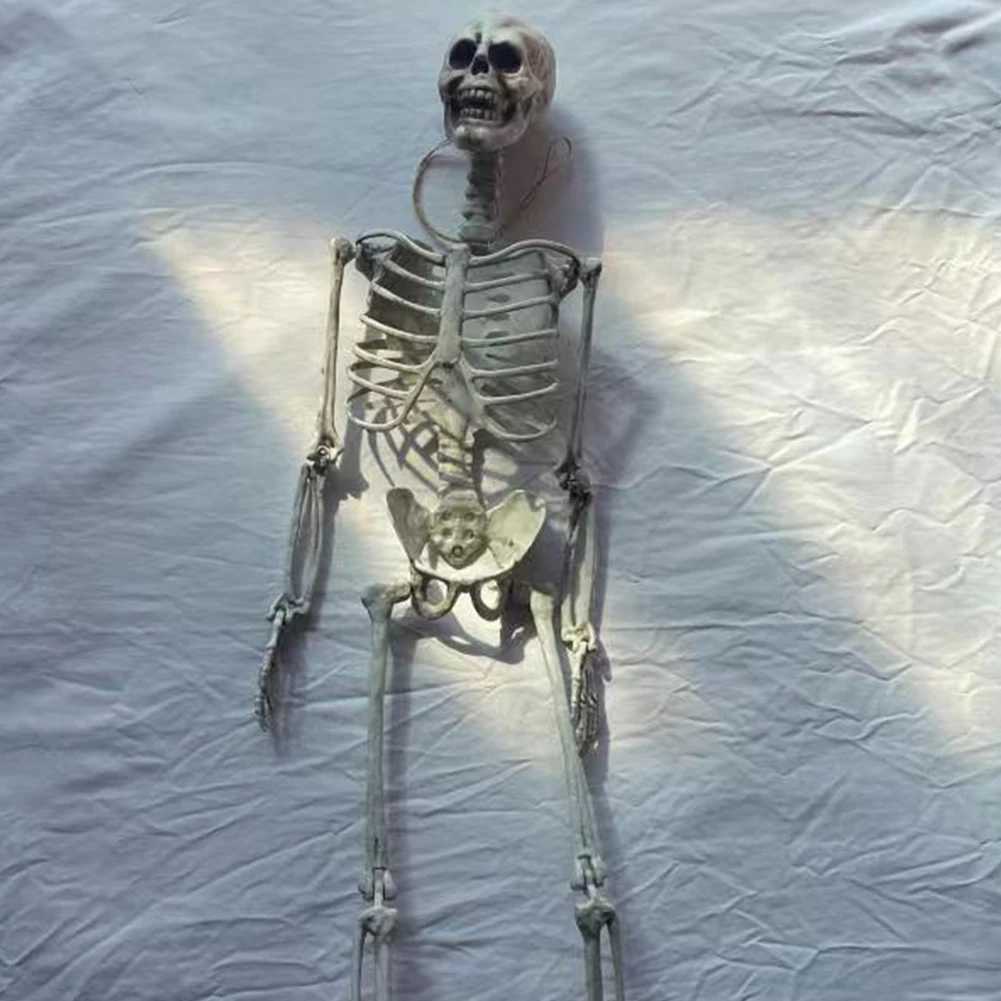 Full size hanger 90CM activity skeleton haunted house horror prop Halloween party decorationX240817