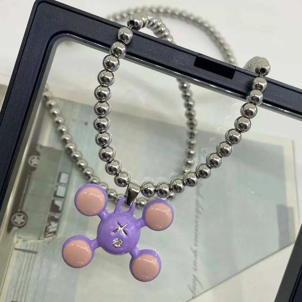 Four Ball Pendant Hip Hop Style Stainless Steel Jewelry Mens and Womens Fashion Personalized Necklace Series Wholesale 240812