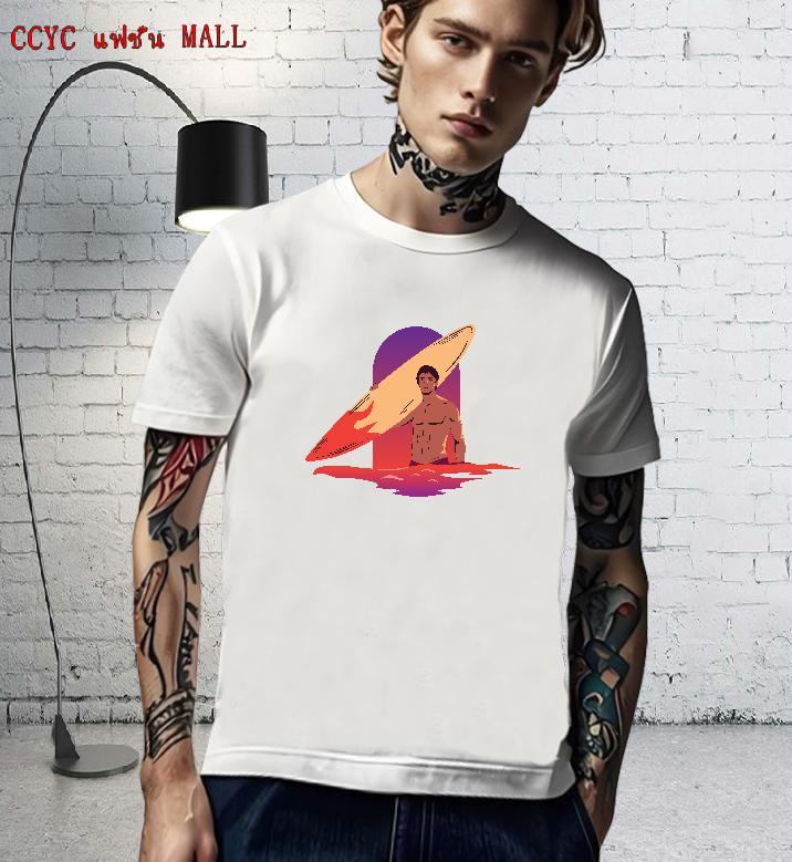 Unisex T-Shirts 230g 100% Cotton portrait Casual Cartoon Printing L-4XL O-Neck Short Sleeve Men Tshirts New Clothes