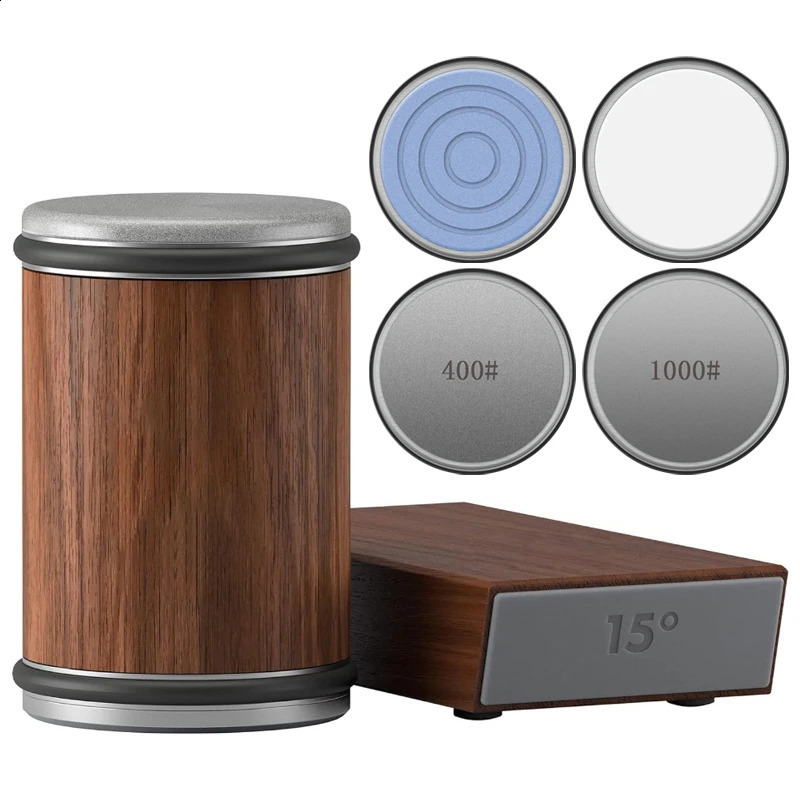 Magnetic roller sharpening diamond wooden kitchen system 15 degree angle accessories