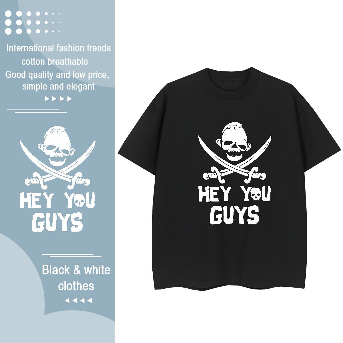 Free Shipping Man T Shirts 230g Cotton skull Home Outdoor Customized Short Sleeve Soft Mens Tshirts Casual New Tops Shirt