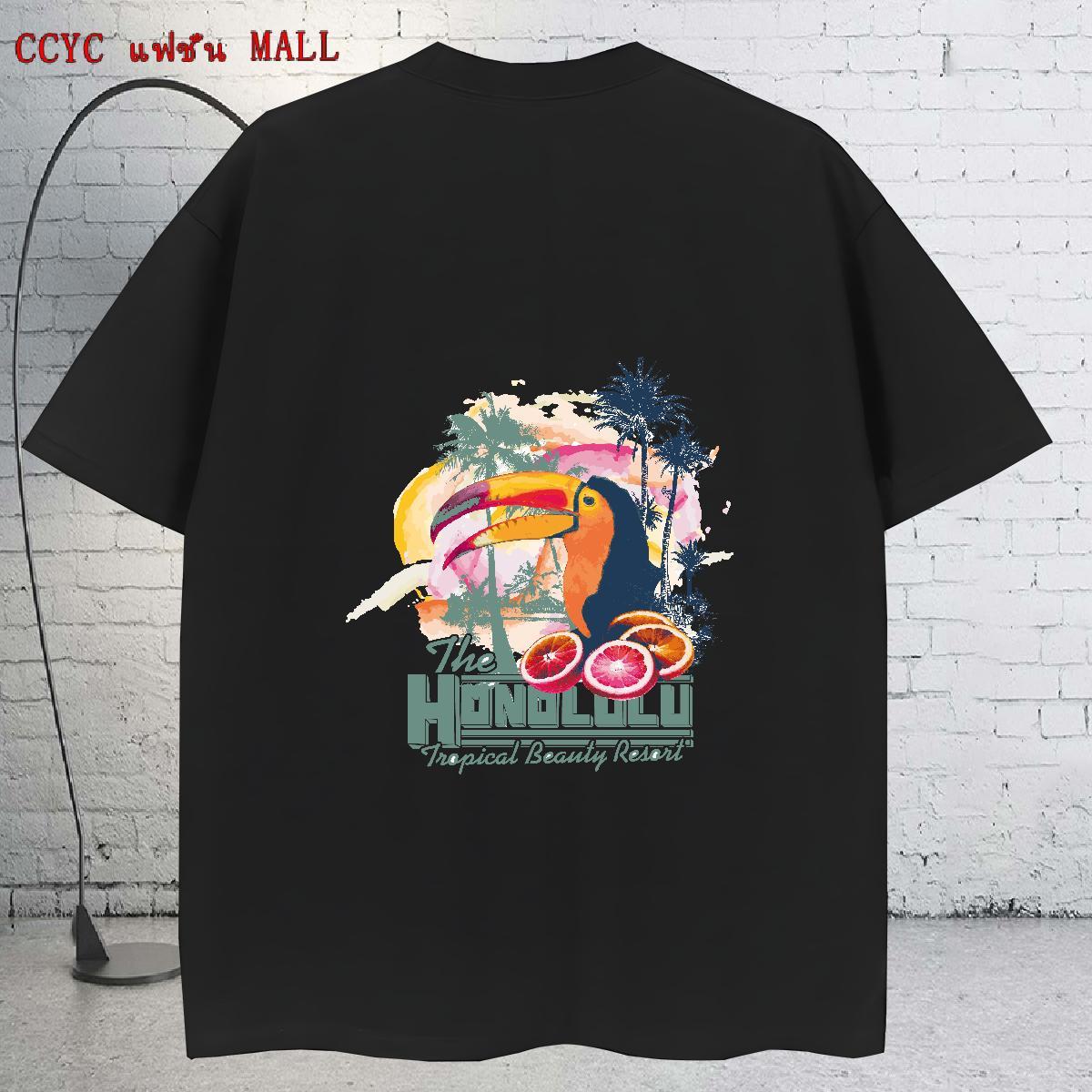 Loose Man T Shirts 100% Cotton 230g beach Anime Printing Street Custom Printed Pure Cotton Tshirt for Man Woman Classic Casual Tees