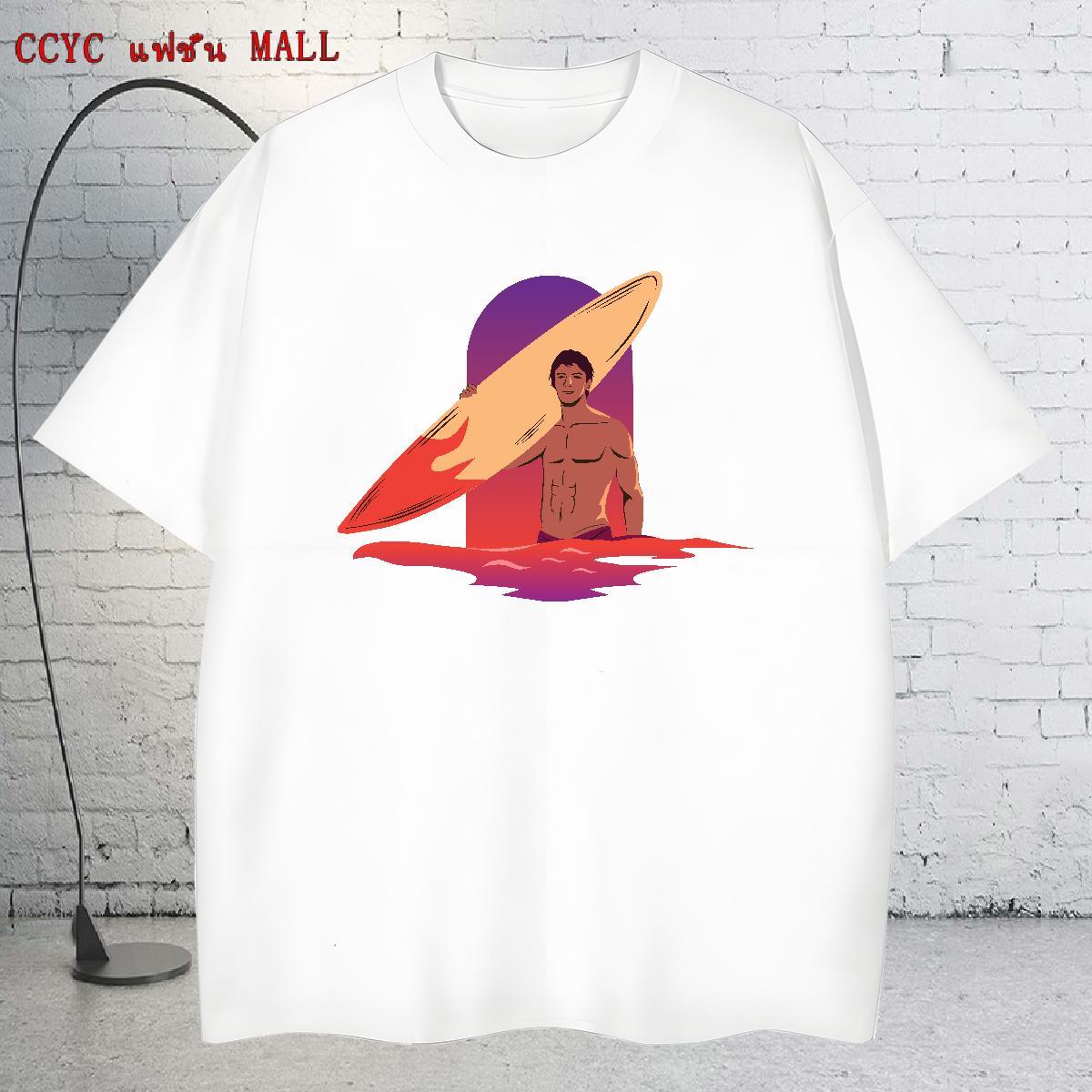 Unisex T-Shirts 230g 100% Cotton portrait Casual Cartoon Printing L-4XL O-Neck Short Sleeve Men Tshirts New Clothes