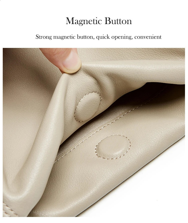 Casual brushed twolayer denim shoulder chain bag pleated split leather womens underwear cross body homeless wallet 240817