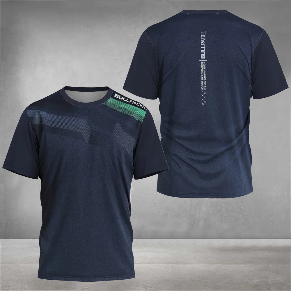 2024 Padel Element Print Quickdrying Short Sleeve Mens Tennis Breathable Wear Ultrathin Fitness Tshirt Casual Top 240816