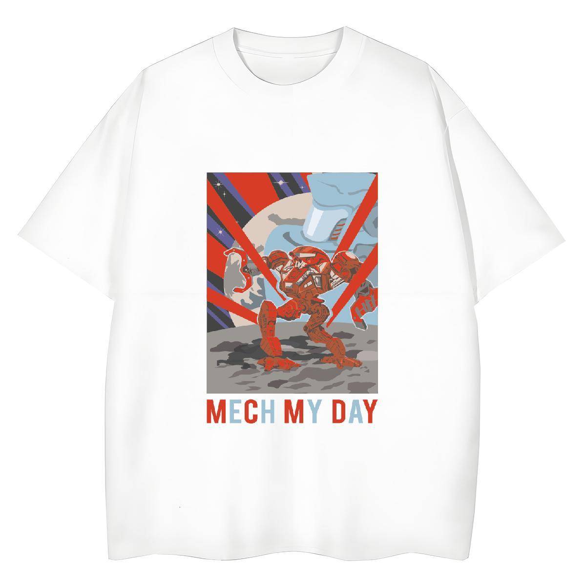 Wholesale T Shirt For Man 230g 100% Cotton technology Sports Casual Anime Crew Neck Men Tees Custom Tops