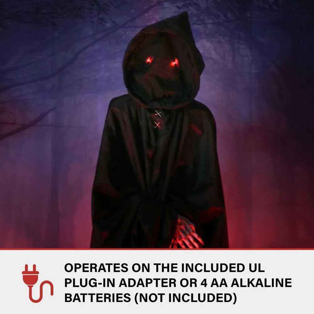 Halloween decoration campaign activates Lurching Demon Reaper by Scare Prop Animatic plugin or battery operated 72 ReaperX240817