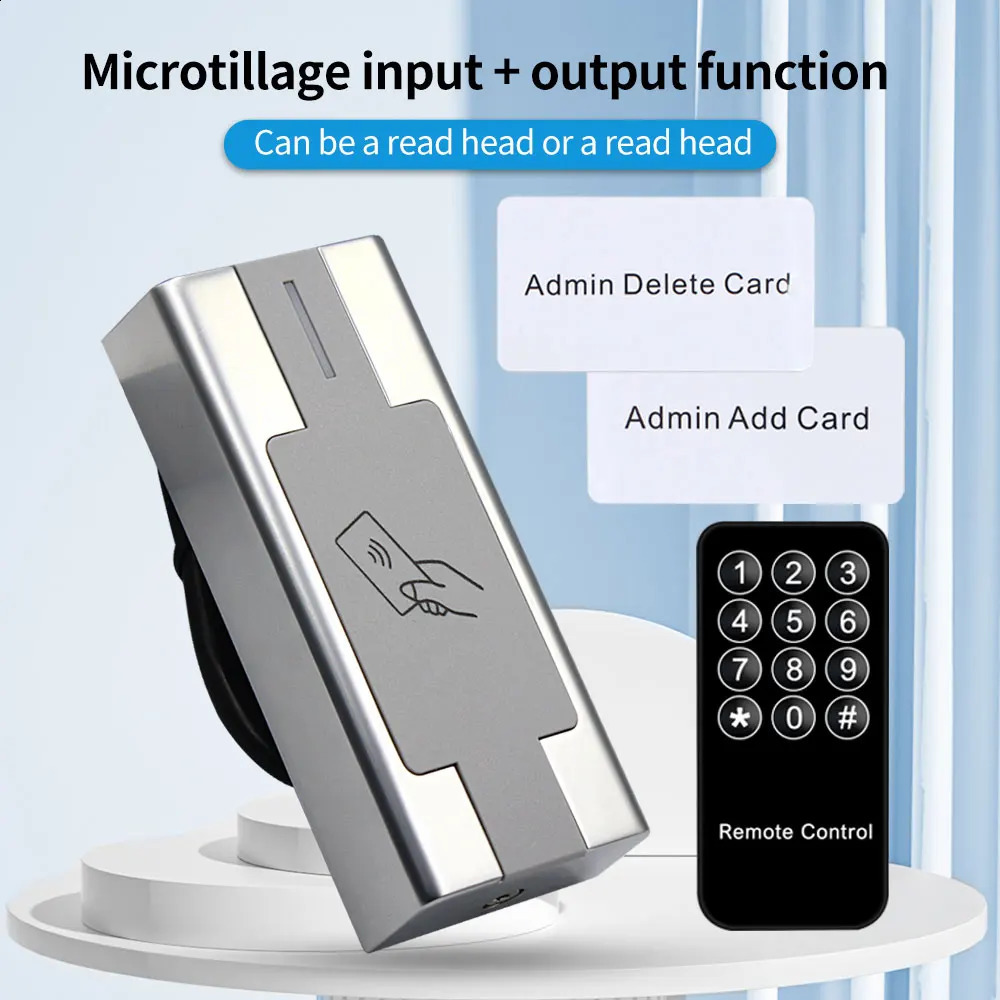 Metal waterproof access control keyboard Wiegand M1 EM card reader RFID access control electronic lock system 240810