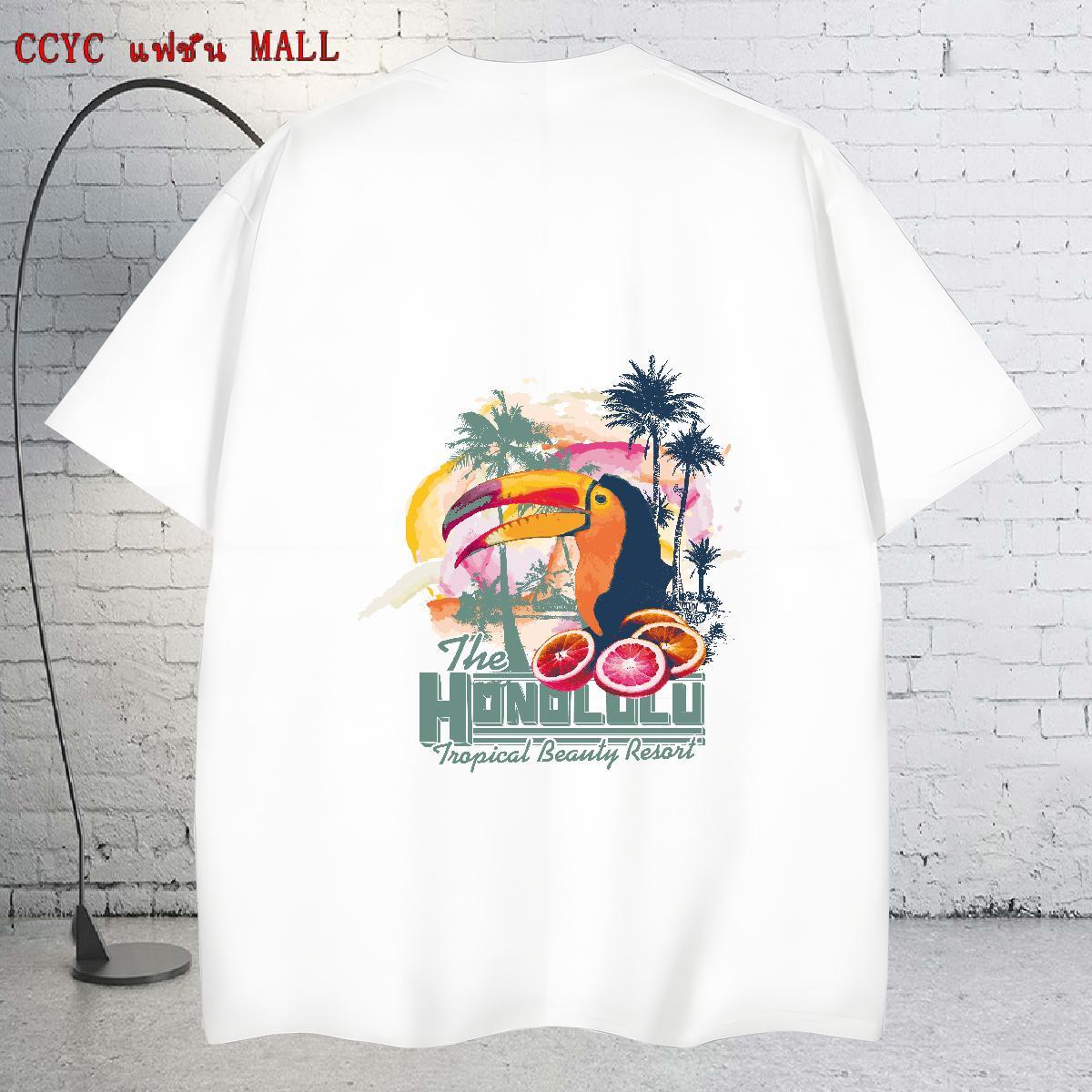 Loose Man T Shirts 100% Cotton 230g beach Anime Printing Street Custom Printed Pure Cotton Tshirt for Man Woman Classic Casual Tees