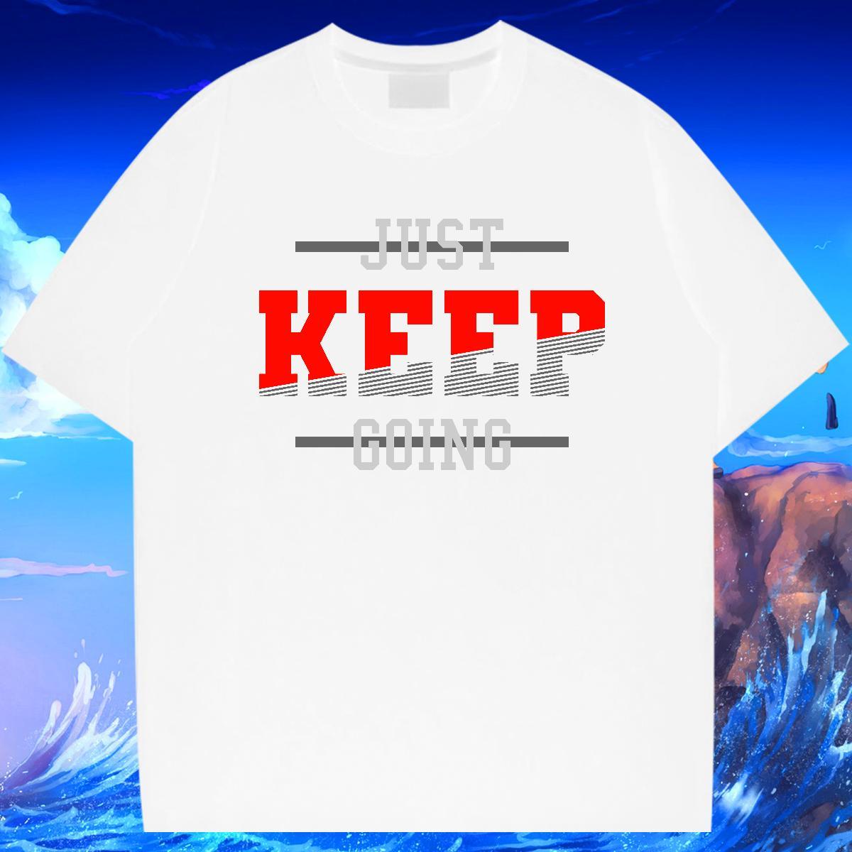 Wholesale Man T Shirts 230g 100% Cotton letter Casual Cartoon Print Breathable Crew Neck Men Tshirts New Top Tees
