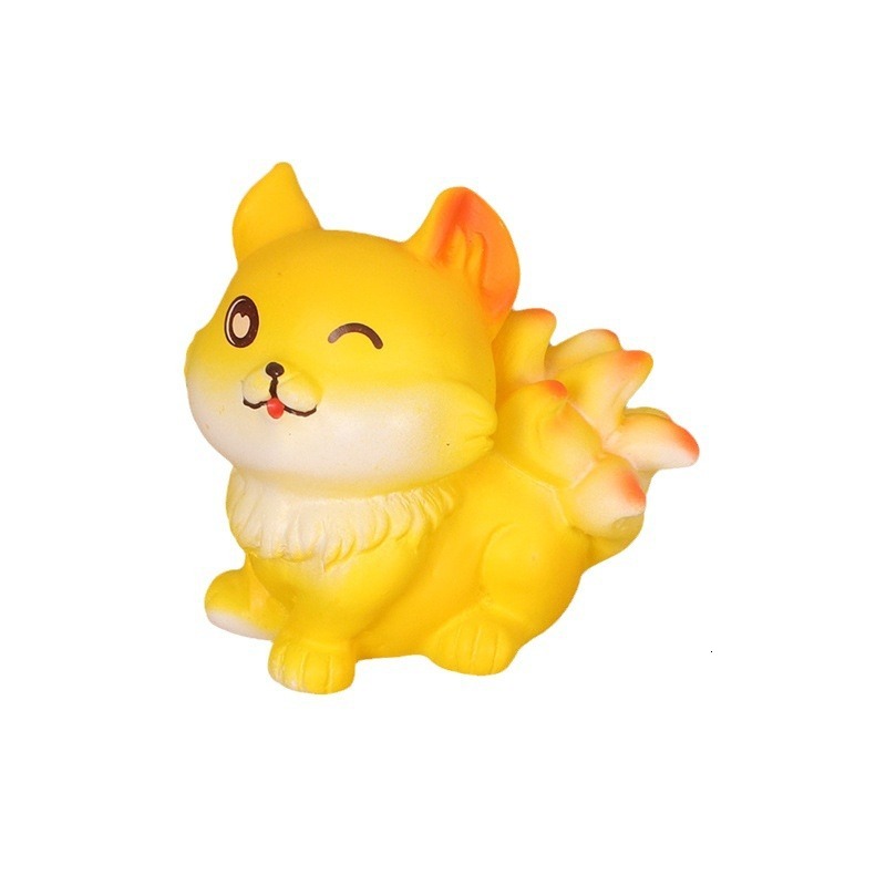 Creative Mini Cute Pet Fox Cartoon Resin Crafts Micro Landscape Home Decorations Desktop Small Ornaments