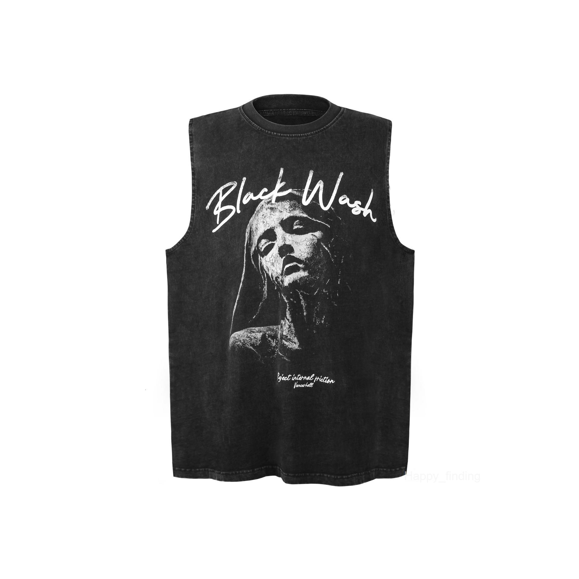 Summer Style High Street Oversized Street Female Portrait Figure Unisex Tank Top