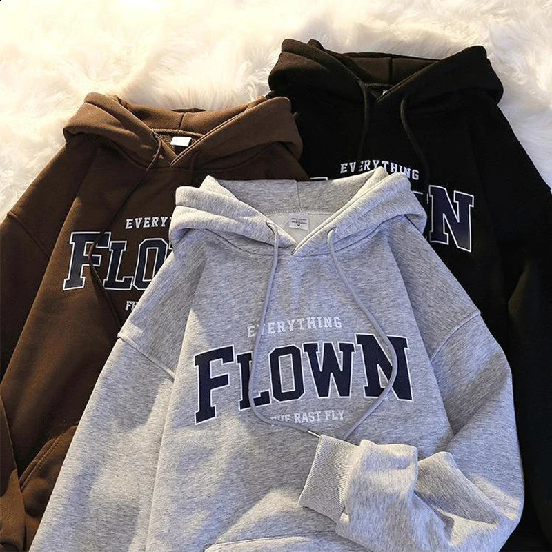 SpringSummer Mens Retro Letter Printing Hoodie Loose Casual Zipper w240816