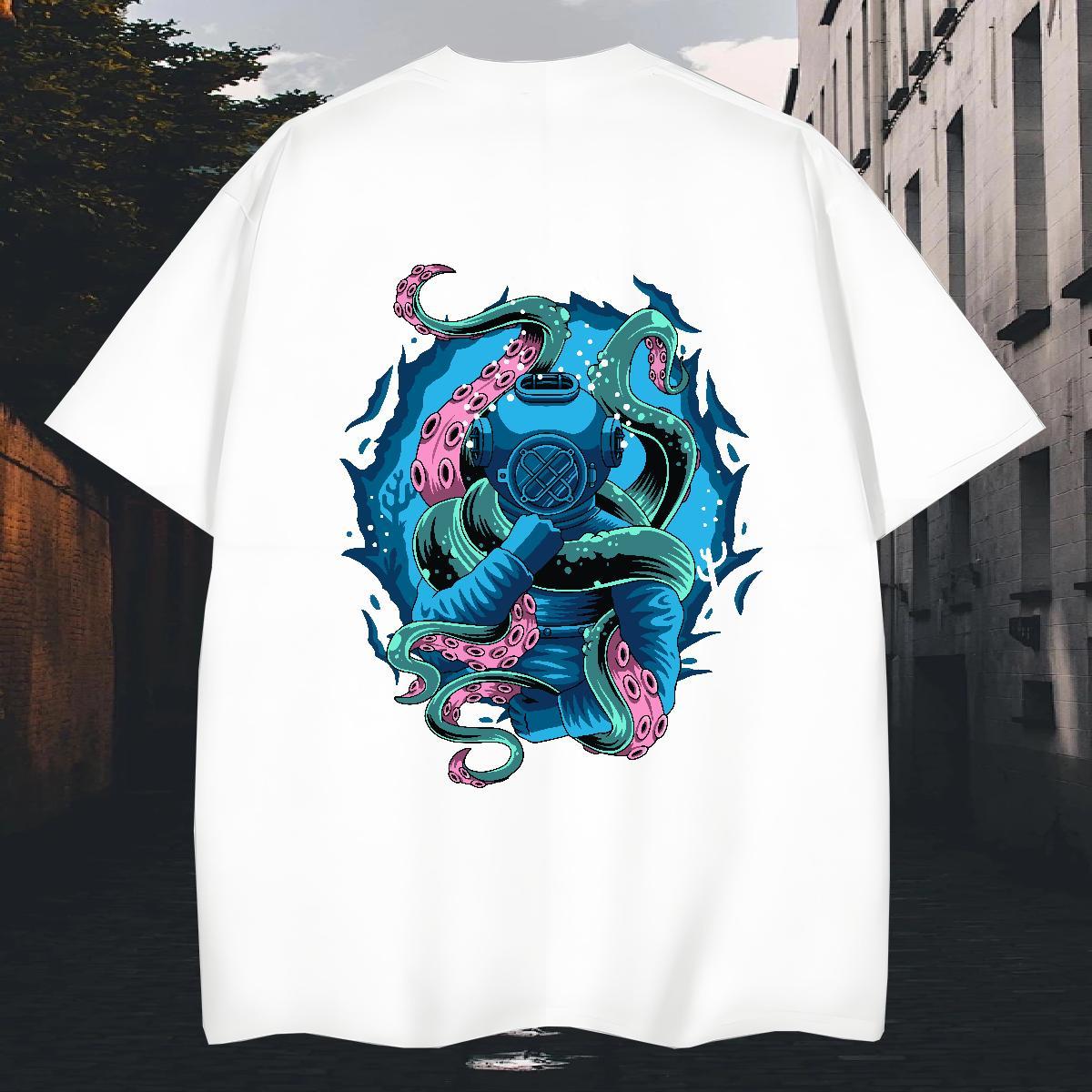 Comfortable Man T Shirts 100% Cotton 230g ET Spring Summer Black White Breathable Short Sleeve Men Clothes T-Shirt Designer Tshirts