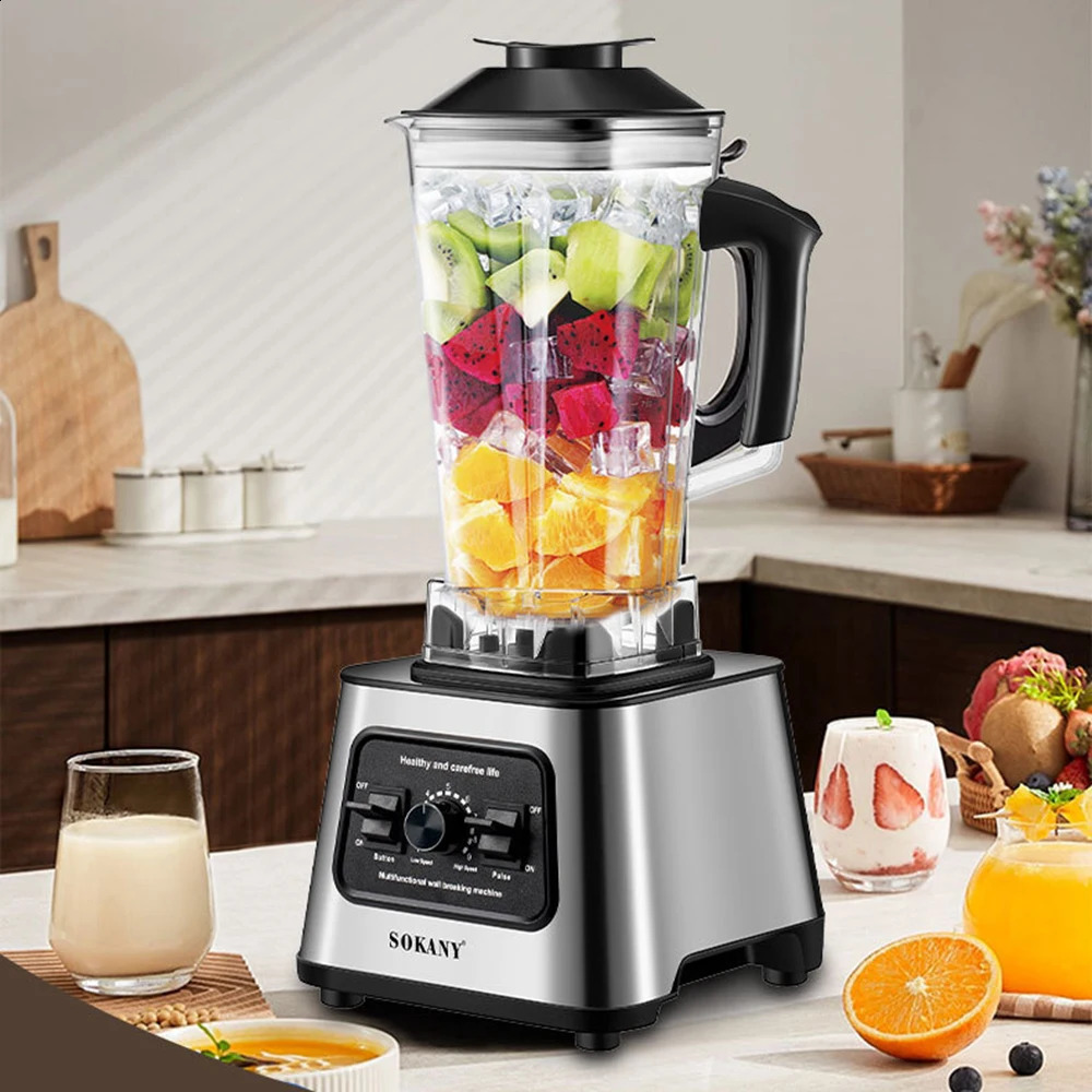 6000W powerful blender with 25L container professional for ice nuts and fruits 240817
