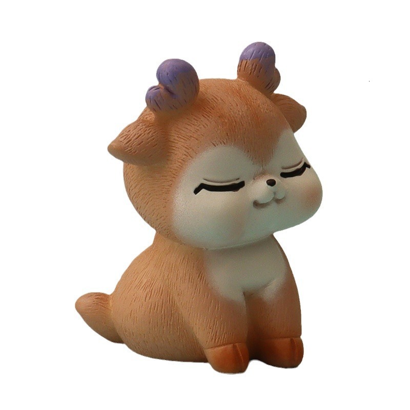 Cartoon Creative Deer Cute Rabbit Back Carrot Micro Landscape Creation Home Decoration Desktop Small Ornament OB11
