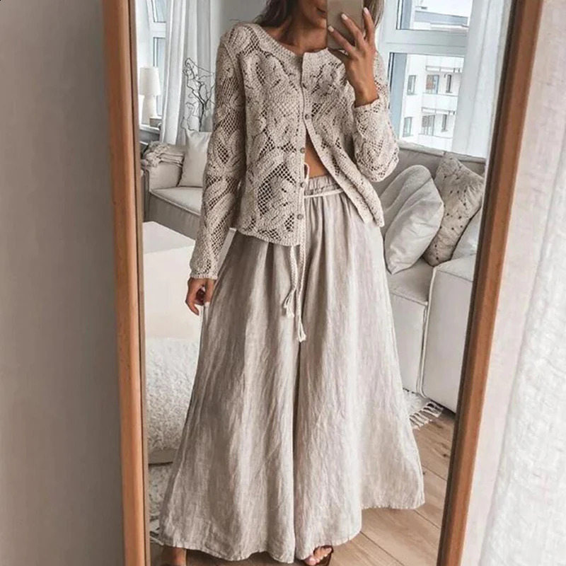 Retro single chest long sleeved shirt fashionable womens Communicating Streetwear elegant lace hollow 240814