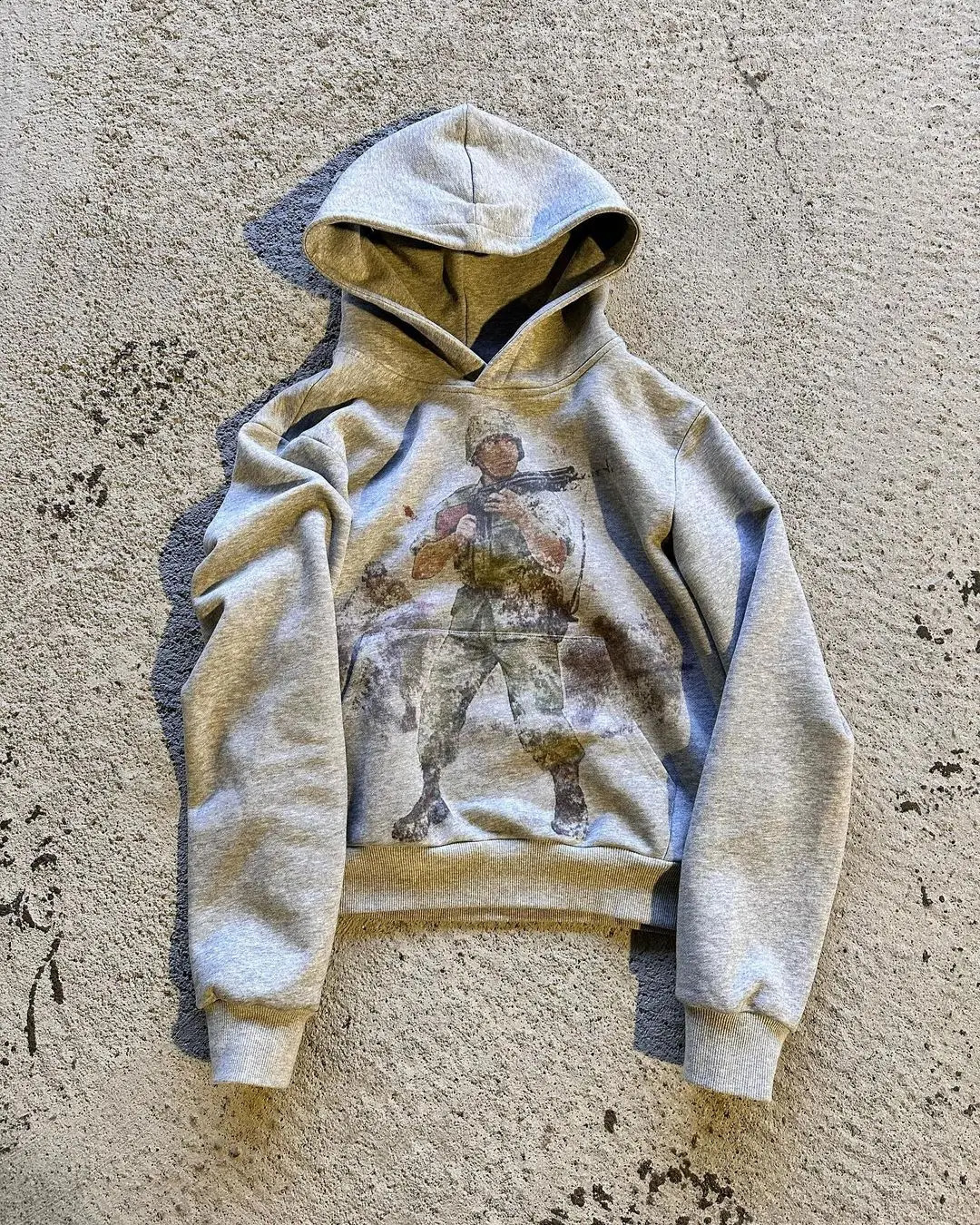 Harajuku Vintage Oversized Goth Peacein War Hoodie Streetwear Tops for Men Women