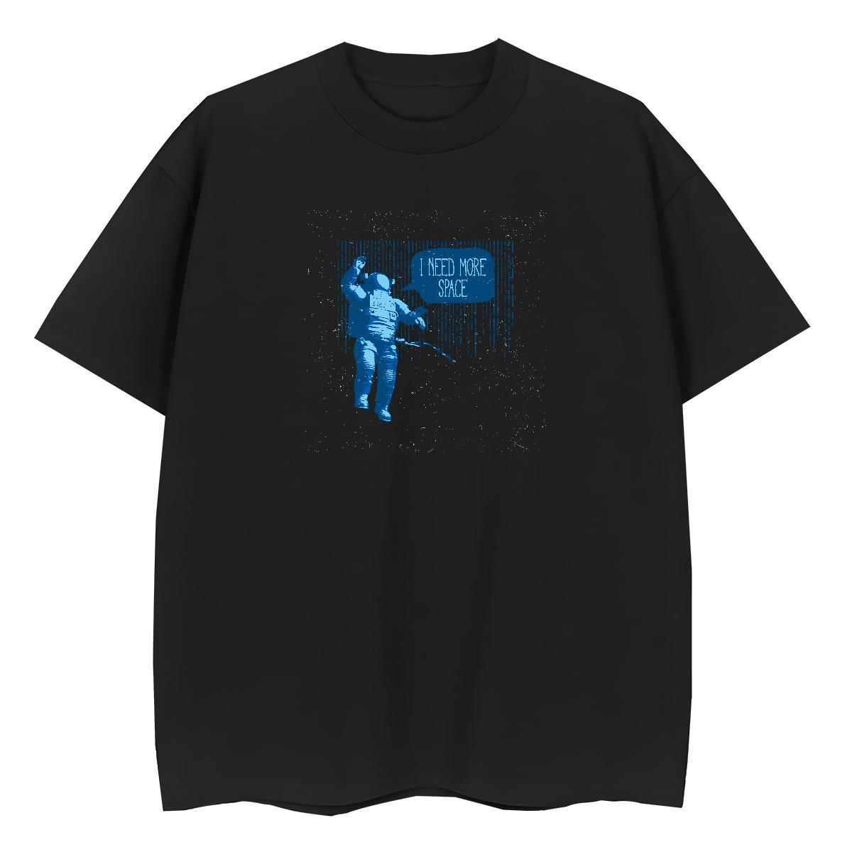 Unisex T Shirts Men 230g Cotton spaceman Outdoor Custom Print Plus Size Breathable Short Sleeve Tshirts 2024 DIY Tees Shirts