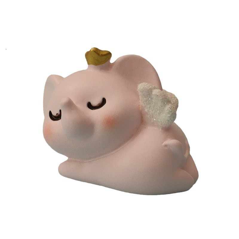 Creative Mini Ins Cute Elephant Bottle Pig Doll Car DIY Car Center Console Decoration Small Ornament