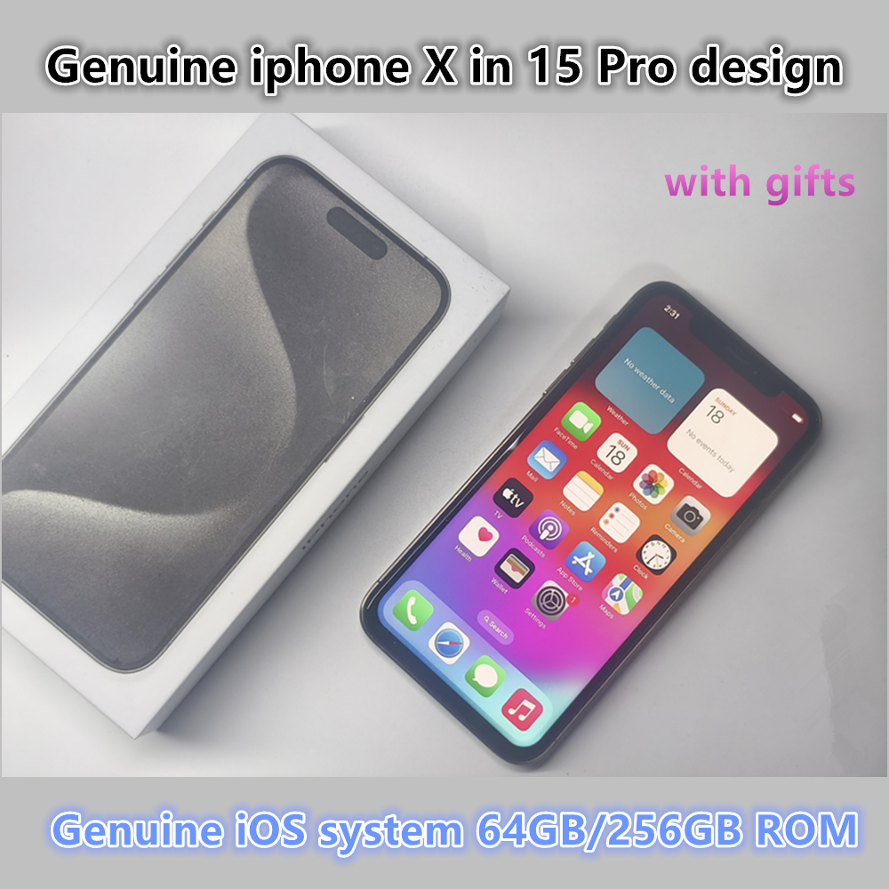 IPhone X Upgradeable to iPhone 15 Pro Design - Choose Between 64GB or 256GB Internal Memory face id working