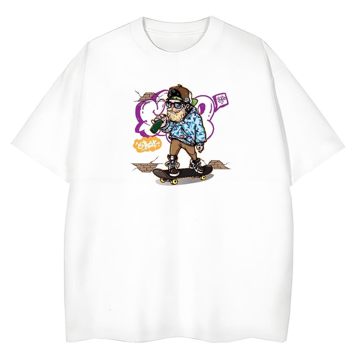 Free Shipping Man T Shirts 230g 100% Cotton character Casual Graphic Breathable Soft Men Tshirts DIY Customized Top Tees