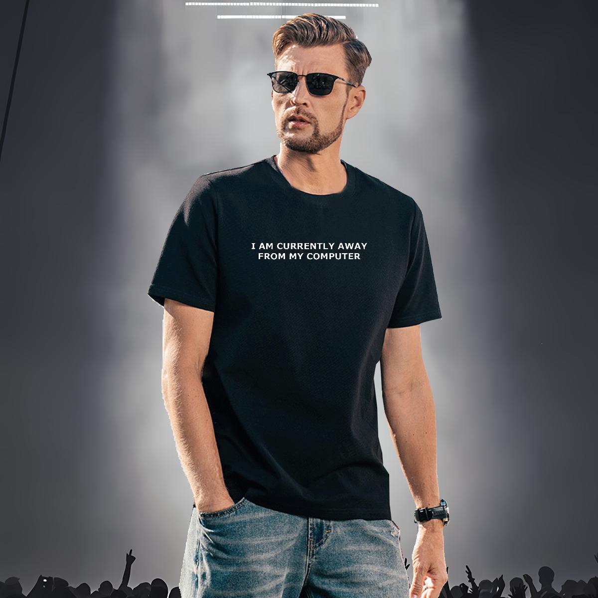 Loose T Shirt For Man 230g Pure Cotton letter Sports Casual Oversized O-Neck Short Sleeve Tshirts Classic Top Tees