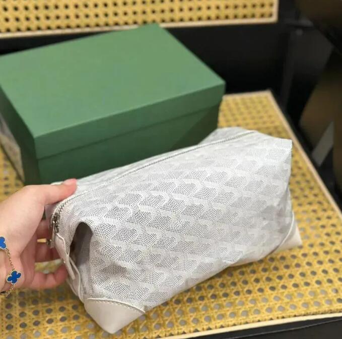 Designer Nylon Mini Cosmetic Bag for Women and Men - Luxury Makeup Case and Toiletry Bag with Zipper