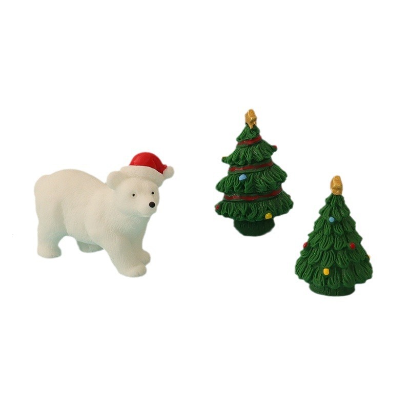 DIY Miniature Cartoon Bear Christmas Tree - Unique Decorative Accessory for Kids' Rooms
