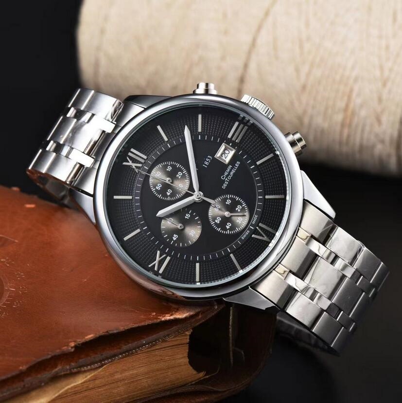 WristWatches Men business quartz watches classics 1853 Watch Designer Chemin destourelles men's watch Montres bracelet wrist-watch T099.407